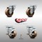 Service Caster 3 Inch SS High Temp Phenolic Swivel Top Plate Caster Set with 2 Brakes SCC SCC-SS20S314-PHSHT-2-TLB-2 - alternate 1